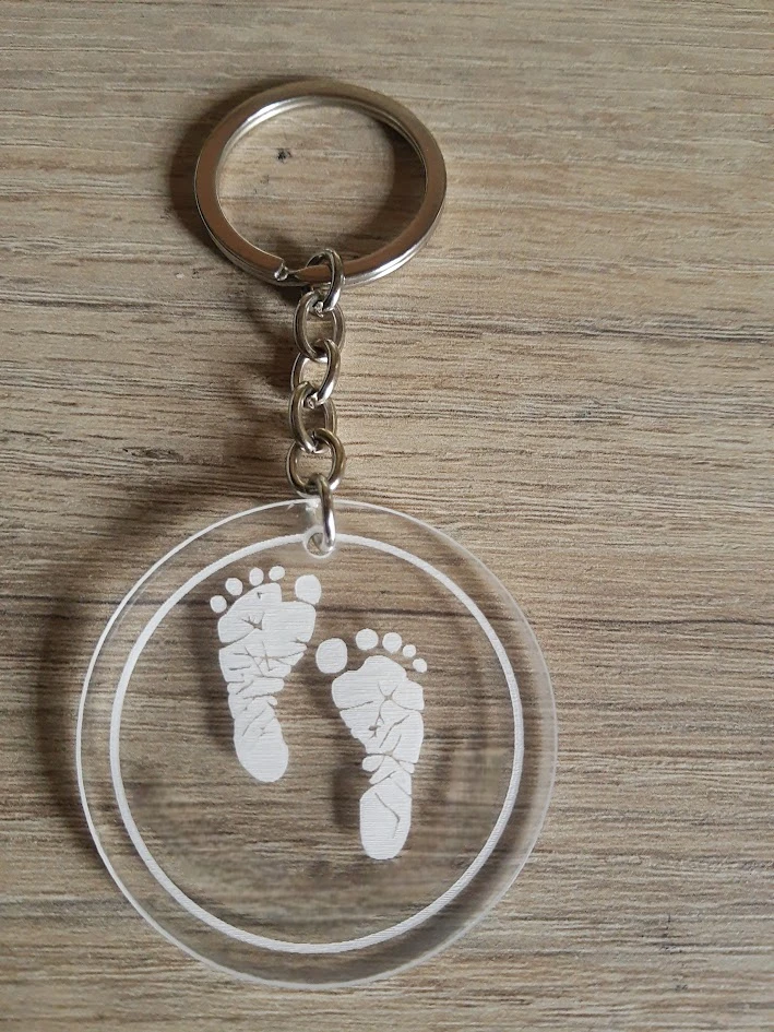 Llavero acrílico circular